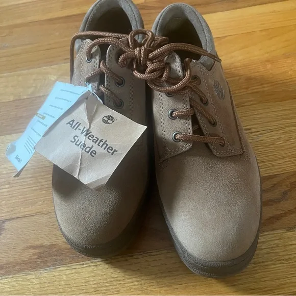 Timberland Men's Suede Oxfords - Tan - Picture 1 of 7